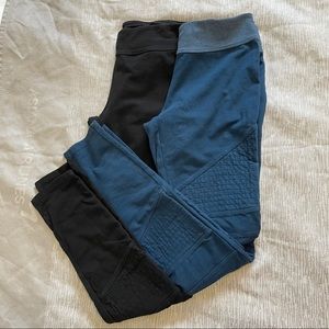 Navy and Black Patterned Leggings